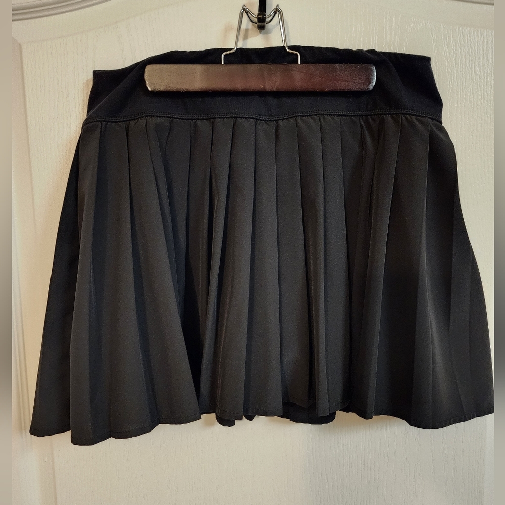 SO Black Pleated Mini Skater Skirt Casual